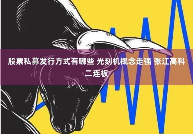 股票私募发行方式有哪些 光刻机概念走强 张江高科二连板